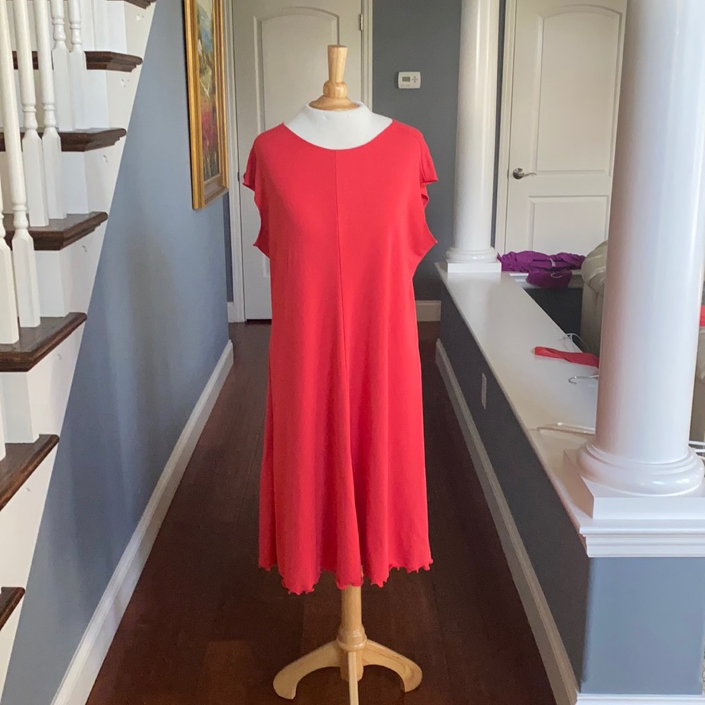 Tomato Red Pull Over Dress